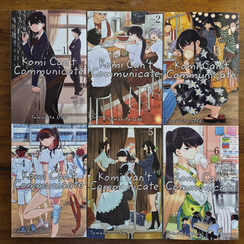 Komi Can't Communicate Volumes 1-6 Manga Collection - Colorful Covers